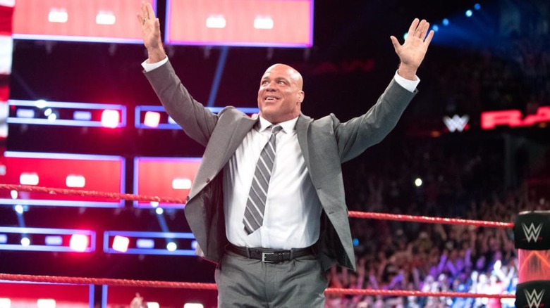 Kurt Angle raises arms
