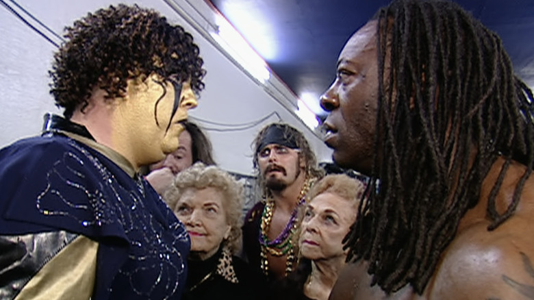 Goldust and Booker backstage