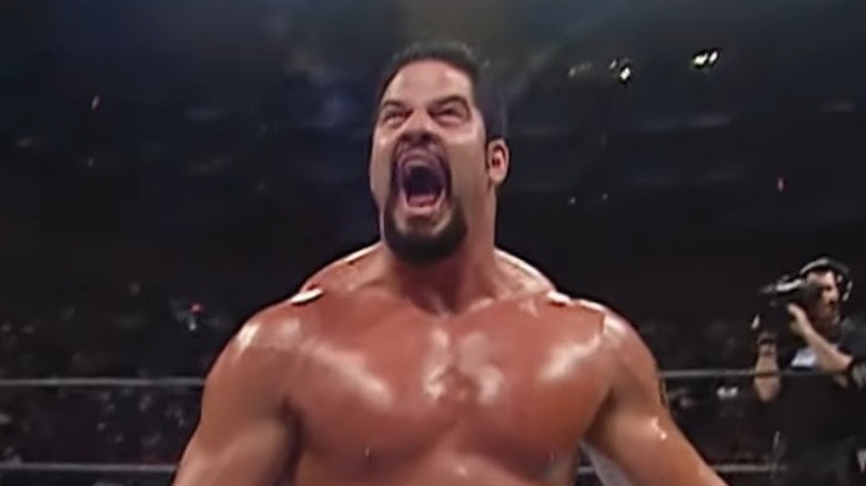 Matt Morgan yelling in the ring.