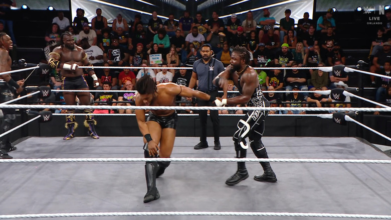 The six men in the ring