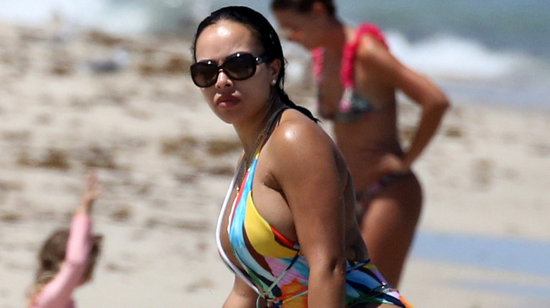 Galina Becker at the beach