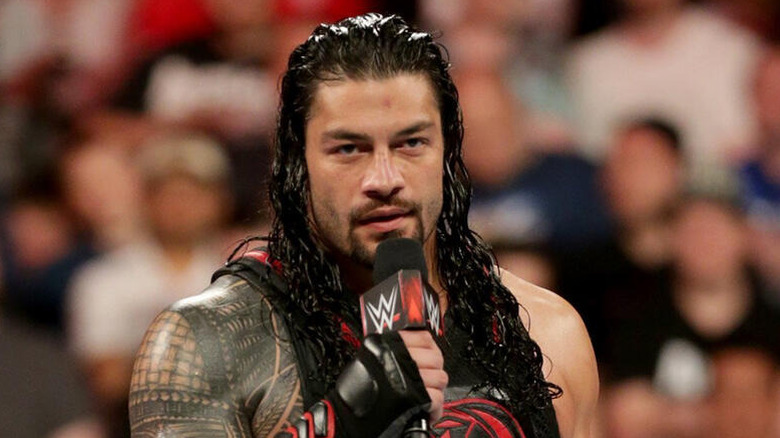 Roman Reigns addresses the WWE crowd after 10 plus minutes of straight "boos" following his victory over the Undertaker at WrestleMania 33.