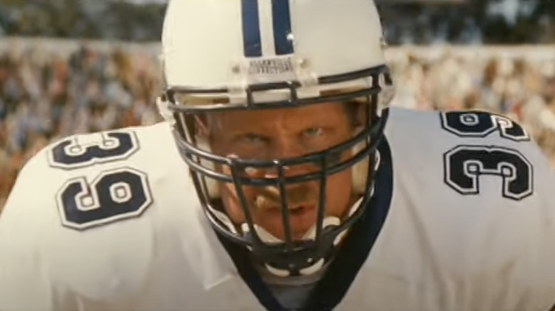 Austin in football helmet