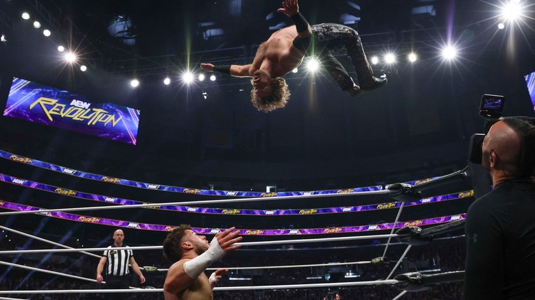 MJF and Hangman Page at AEW Revolution 2025