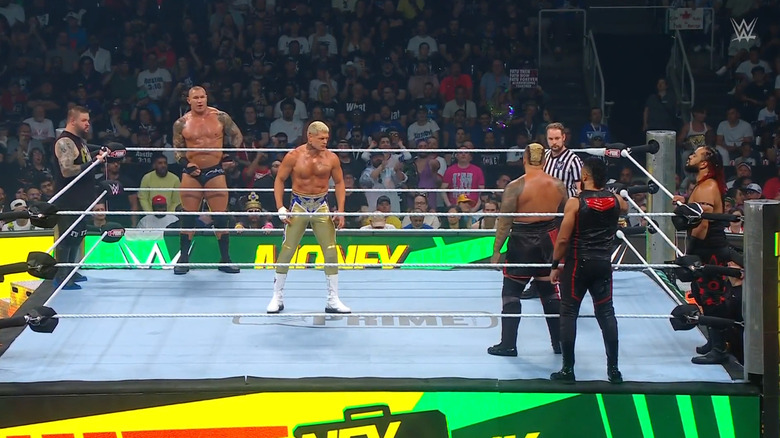 The six men in the ring