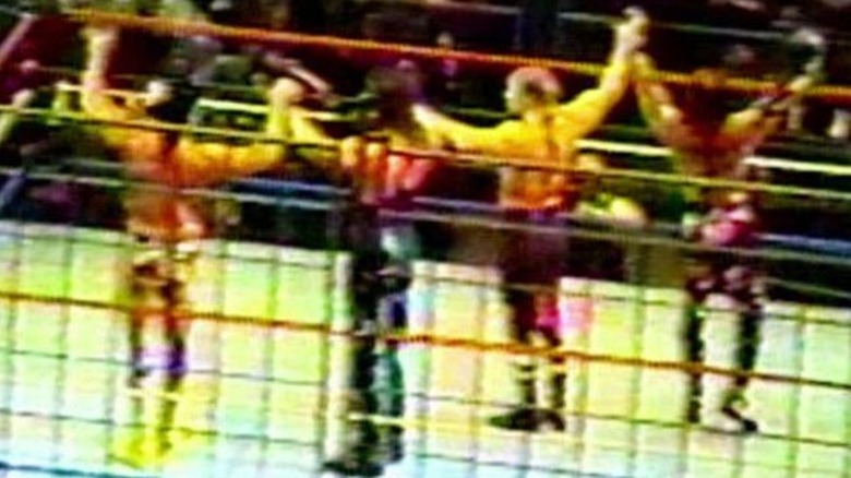 Scott Hall, Kevin Nash, Shawn Michaels, and Triple H
