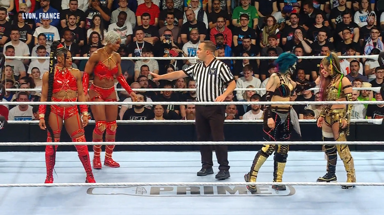 The four women in the ring