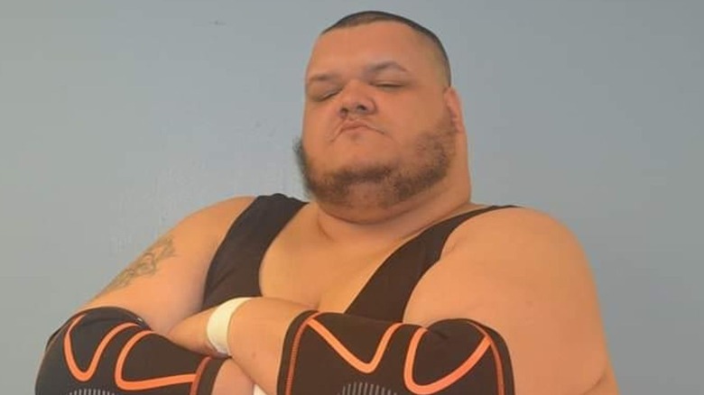 Vince Steele poses in his ring gear in a photo posted to his Facebook page.