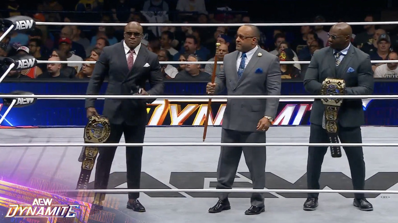 The three men in the ring
