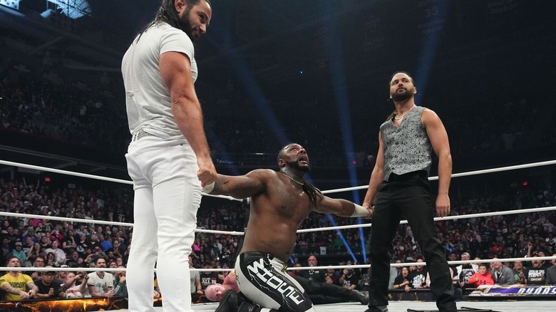 The Young Bucks prepare Swerve Strickland for the EVP Trigger
