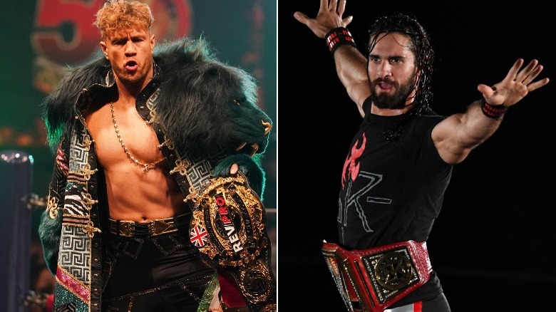 Will Ospreay and Seth Rollins
