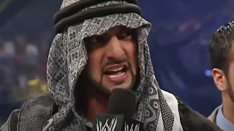 Muhammad Hassan cutting a promo
